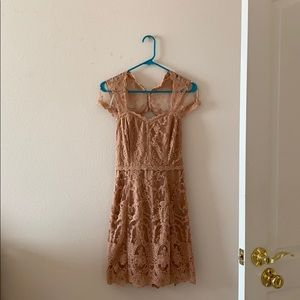 Lacy mini cocktail dress